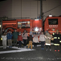 2025.12.26～28 年末夜警　子供パトロール隊員消防士さんに変身です