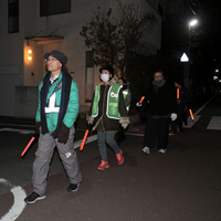 2025.12.26～28 年末夜警　子供パトロール隊員消防士さんに変身です